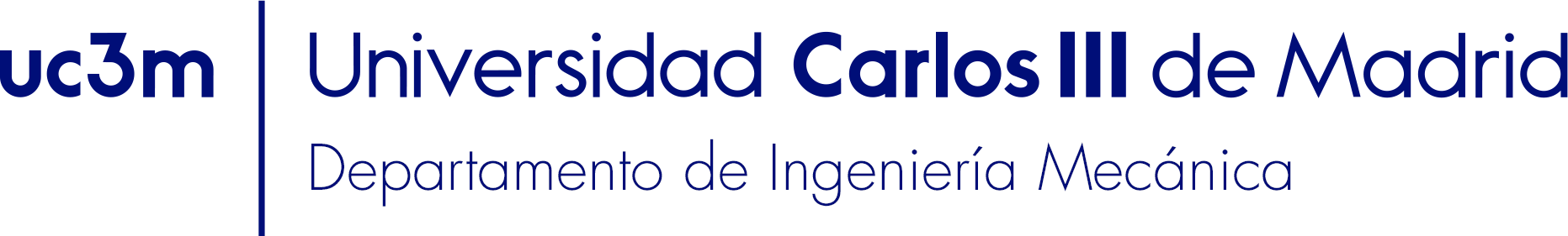 Logo departamento de Ingeniería Mecánica de la Universidad Carlos III de Madrid
