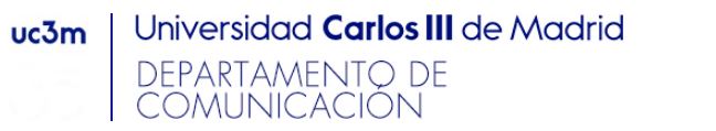 Universidad Carlos III de Madrid, Departamento de Comunicación